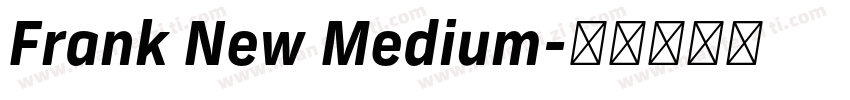 Frank New Medium字体转换